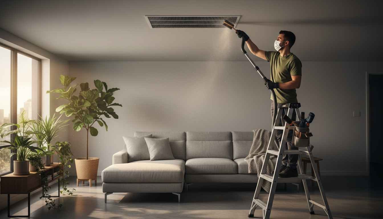 cleaning air vents in home
