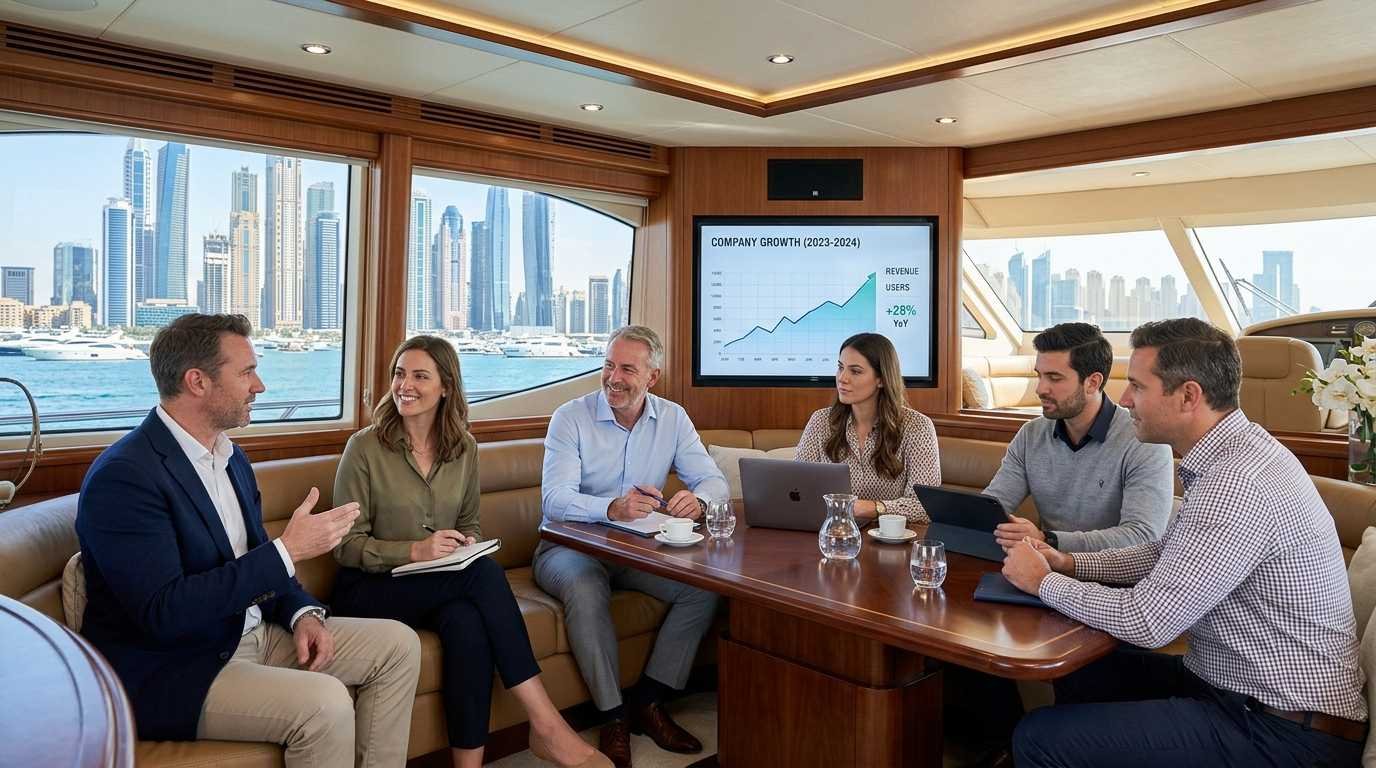 corporate yacht rental dubai